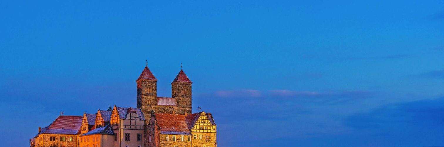 Schloss in Quedlinburg im Winter