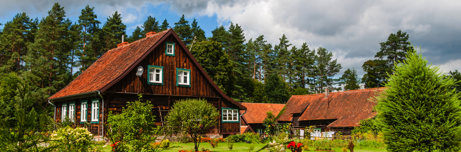 Bauerngehöft bei Krutyń in den Masuren, Polen
