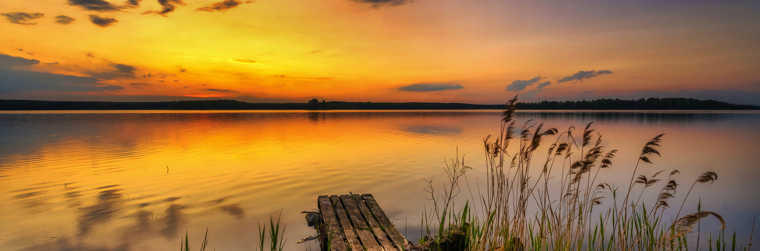 Sonnenuntergang in den Masuren