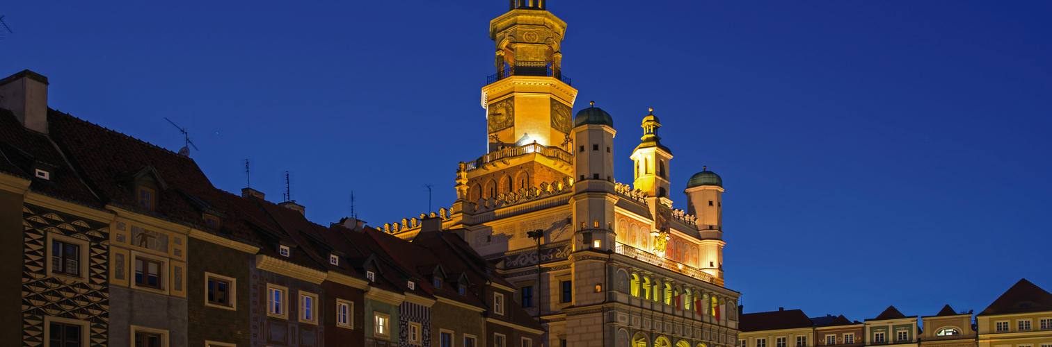 Posen, Alter Markt mit Rathaus