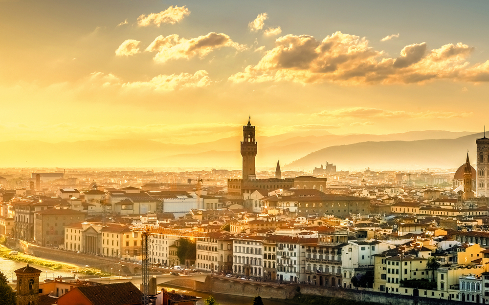 Blick über Florenz vom Michel Angelo Platz