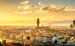 Blick über Florenz vom Michel Angelo Platz