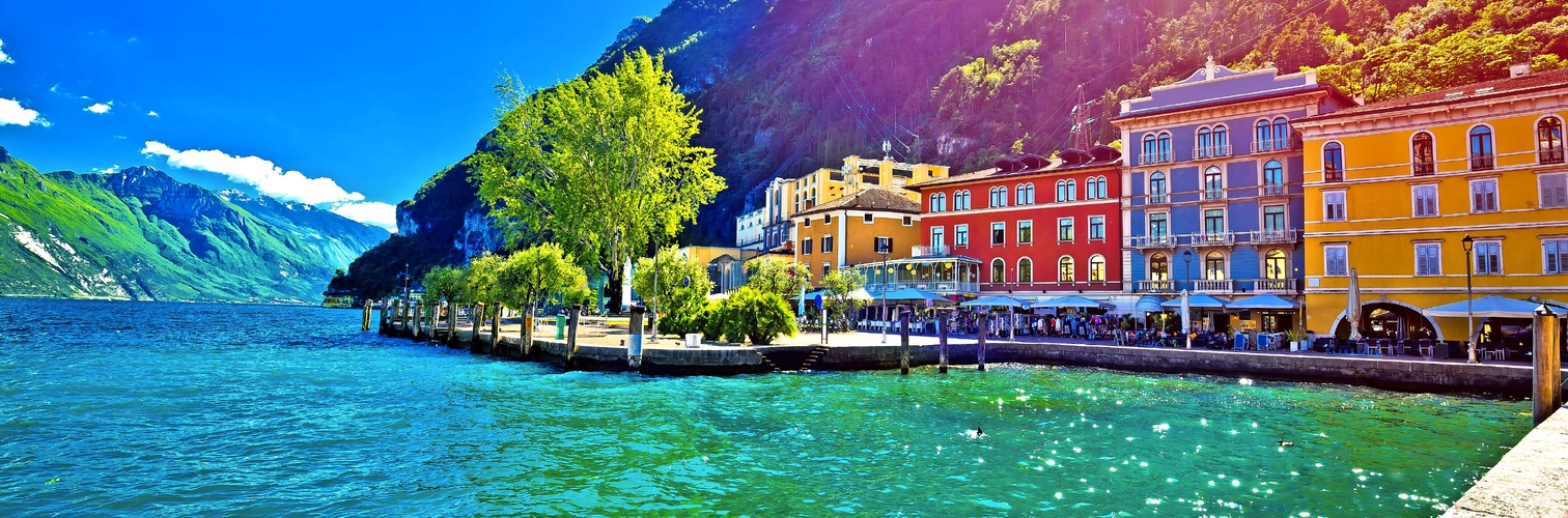 Riva del Garda in der Provinz Trentino am Gardasee, Italien