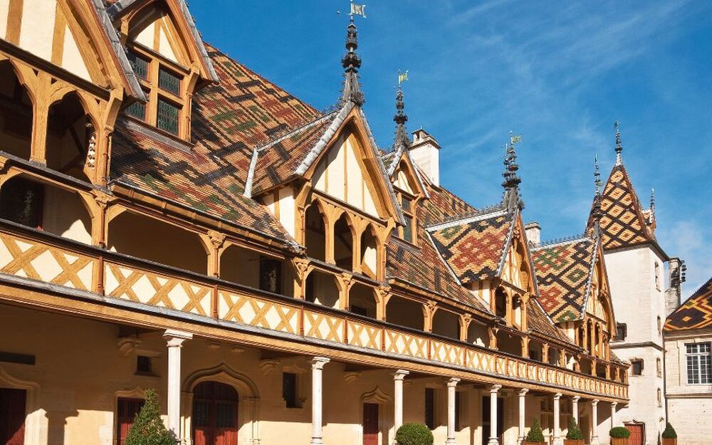 Berühmte Hospiz in Beaune,Frankreich