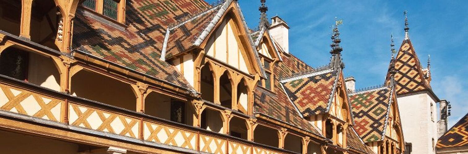Berühmte Hospiz in Beaune,Frankreich