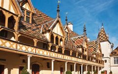 Berühmte Hospiz in Beaune,Frankreich