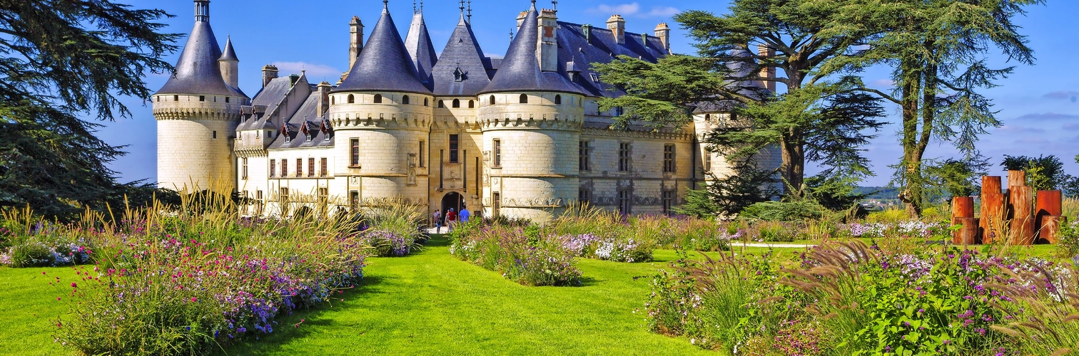 Schloss Chaumont-sur-Loire, Frankreich. Dieses Schloss befindet sich im Loiretal. Wahrzeichen von Frankreich.