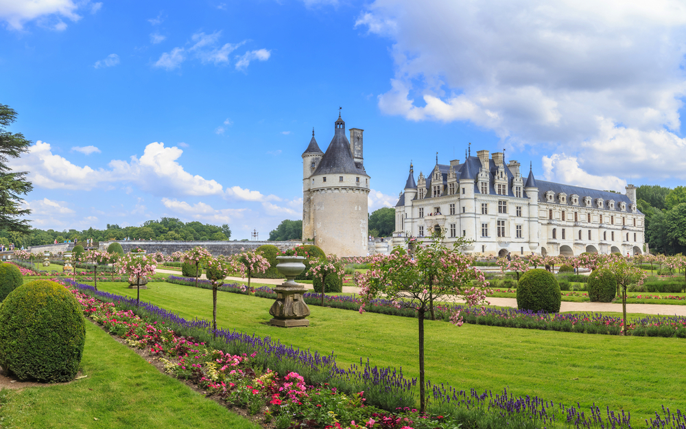 Panorama Chateau de Chenonceau im Loiretal
