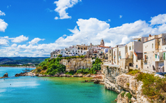 Vieste panoramic view, Apulia,south Italy