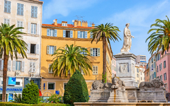 The satatue of Napoleon, Ajaccio, Corsica, France