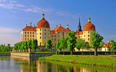Schloss Moritzburg im Sommer, Deutschland