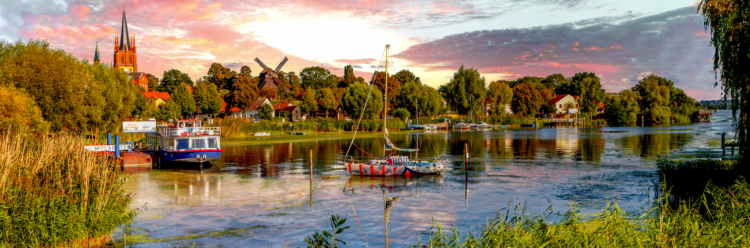 Blick auf Werder an der Havel, Deutschland 