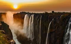 Victoria Falls in Sambia und Simbabwe