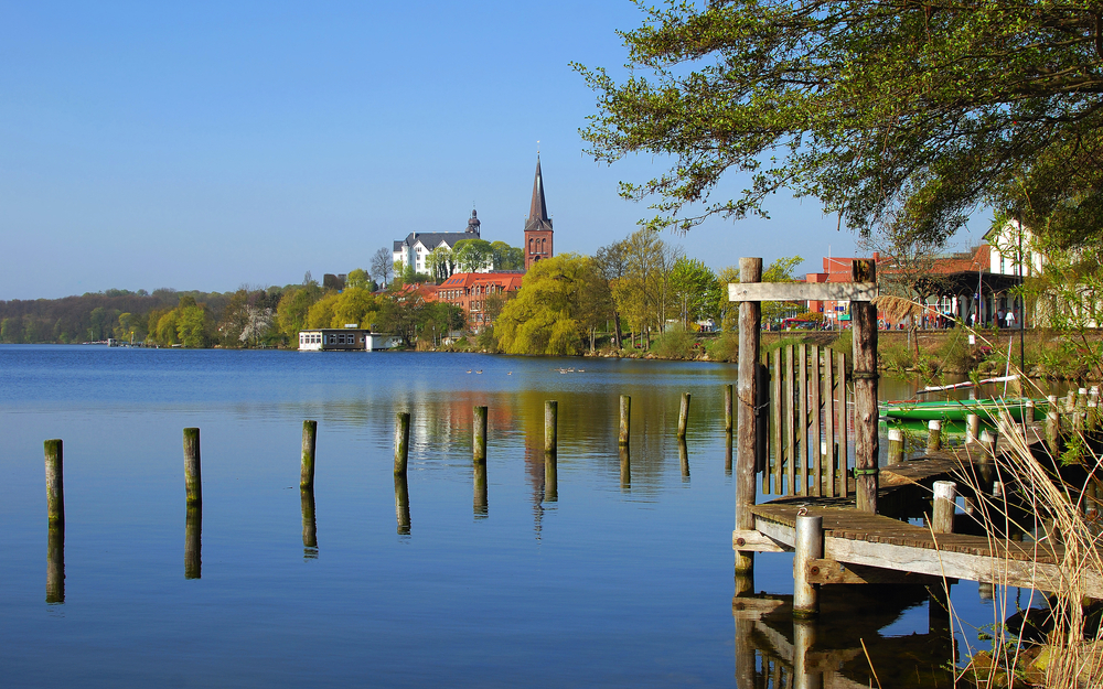 Plön am Großen Plöner See in der Holsteinischen Schweiz