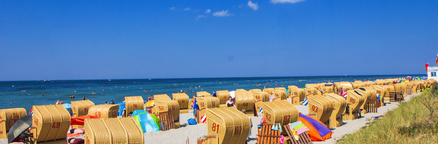Sandstrand auf der Insel Poel in der Wismarer Bucht, Deutschland