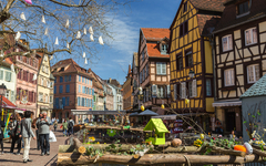 Ostermarkt in Colmar im Elsass, Frankreich