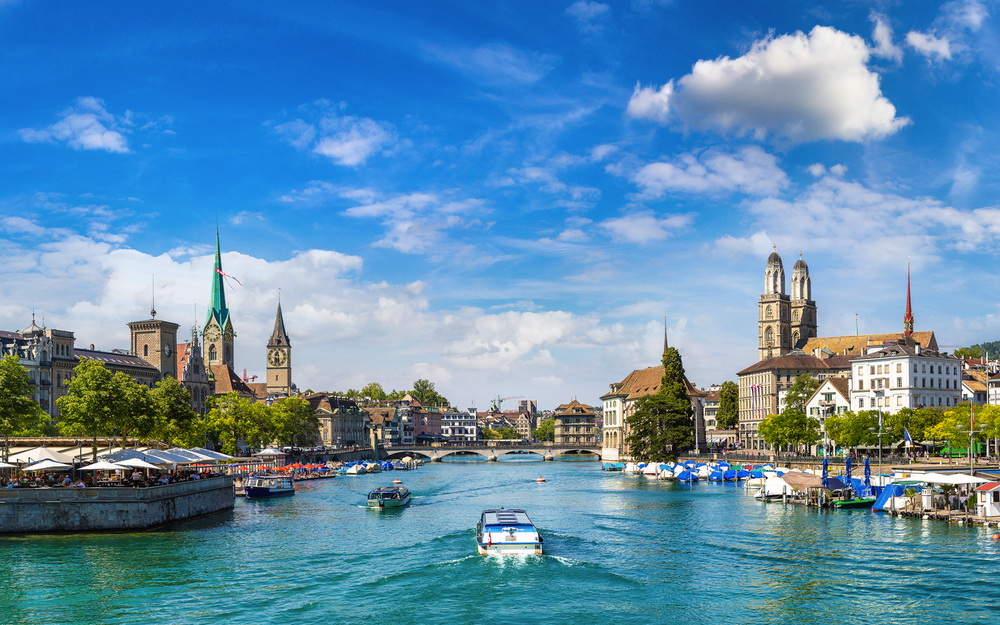 Historischer Teil von Zürich, Schweiz
